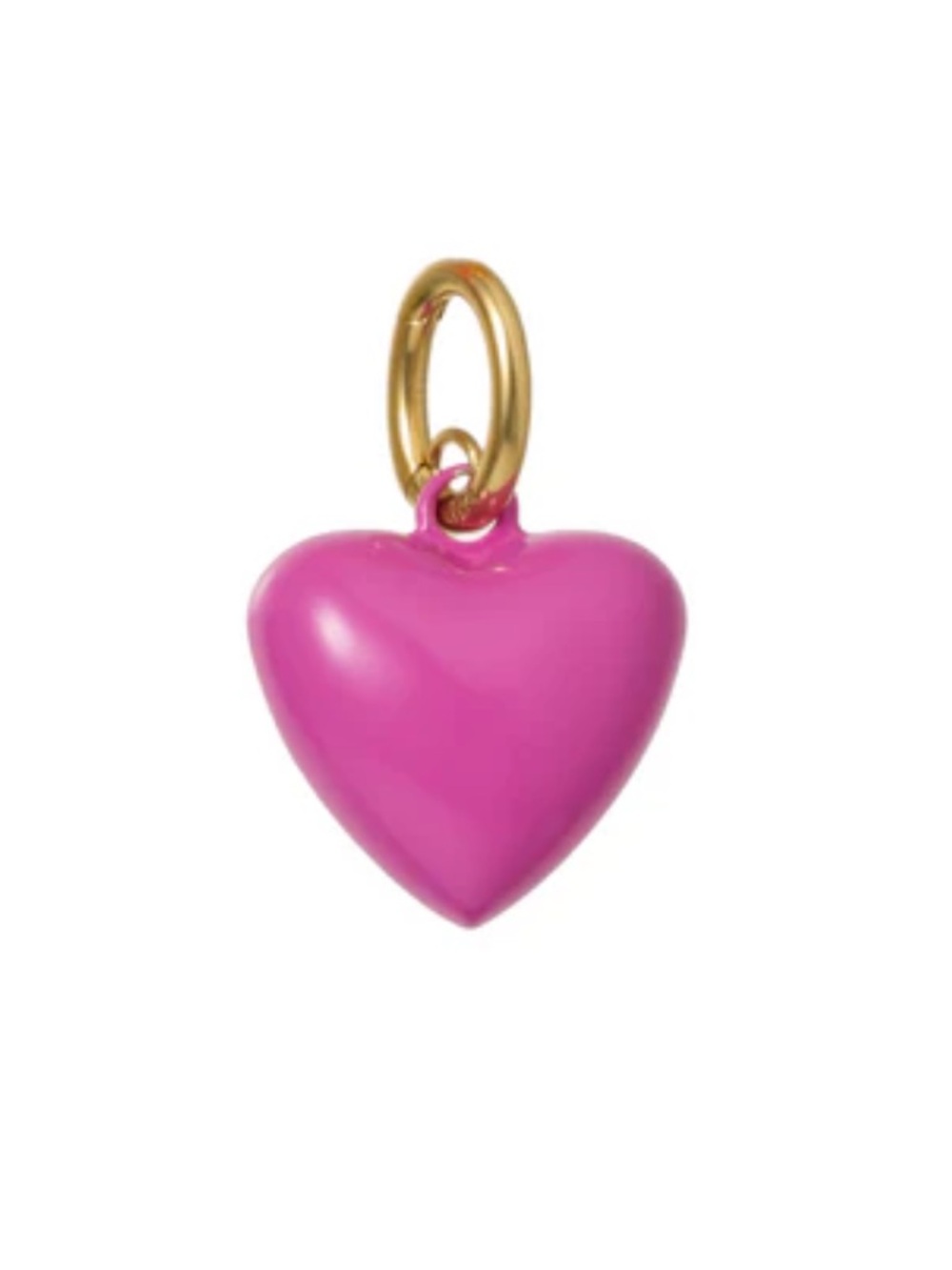 Roxanne Assoulin The Mini Puffy Heart Charm - Magenta
